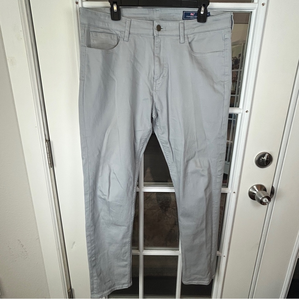 Vineyard‎ Vines Light Gray Pants Size 34x32